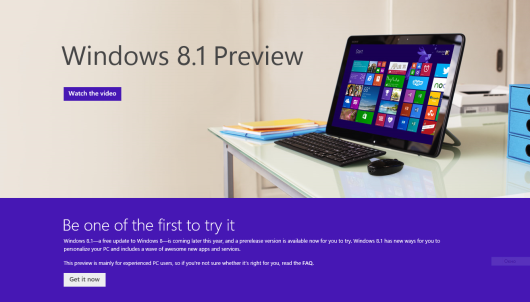 Windows 8.1 доступна для загрузки