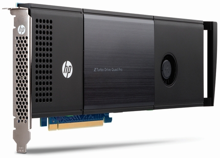 Накопители HP Z Turbo Drive Quad Pro в 16 раз быстрее SATA SSD