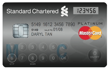 MasterCard представила карту с встроенной клавиатурой и дисплеем