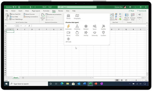У пользователей Excel появится возможность задавать новые типы данных У пользователей Excel появится возможность задавать новые типы данных