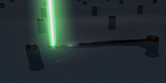 Пучки электронов и капли жидкости рисуют «наномосты» Пучки электронов и капли жидкости рисуют «наномосты»