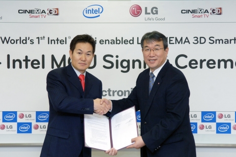 LG и Intel заключили стратегическое соглашение по технологии WiDi LG и Intel заключили стратегическое соглашение по технологии WiDi