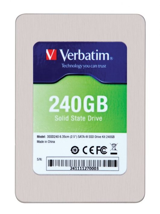 Новые SSD Verbatim SATA-III 2,5” подойдут для модернизации ноутбуков