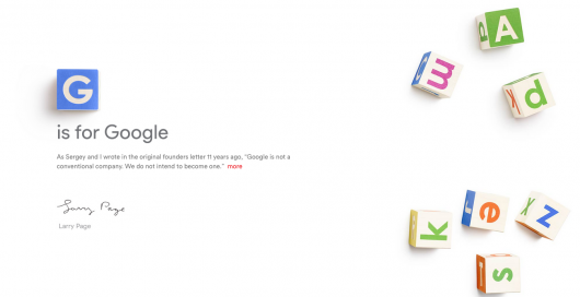 Компания Google будет преобразована в холдинг Alphabet Компания Google будет преобразована в холдинг Alphabet