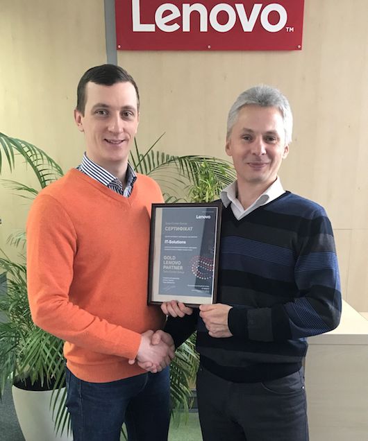 IT-Solutions сертифицирована как золотой партнер Lenovo