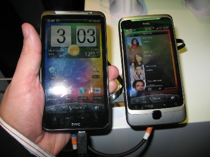 HTC Desire HD и Desire Z вживую