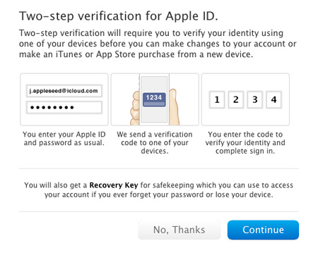 Apple внедряет систему двухфакторной аутентификации Apple внедряет систему двухфакторной аутентификации