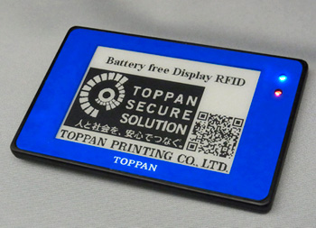 Toppan Printing создала экономичные RFID с дисплеем Toppan Printing создала экономичные RFID с дисплеем