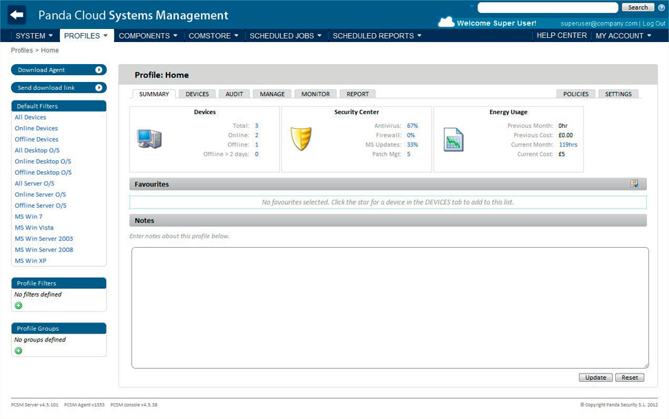 Panda Cloud Systems Management – новый облачный сервис централизованного администрирования Panda Cloud Systems Management – новый облачный сервис централизованного администрирования