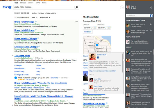 Bing получит новый интерфейс поисковой выдачи