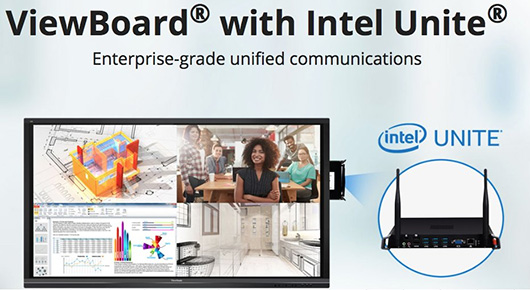 В дисплеях ViewSonic ViewBoard появится поддержка Intel UNITE