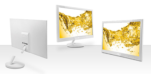 AOC e2451Fh – 24-дюймовый белый монитор со временем отклика 2 мс AOC e2451Fh – 24-дюймовый белый монитор со временем отклика 2 мс