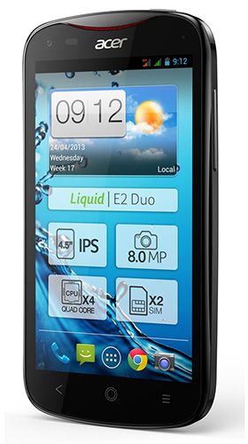Смартфон Acer Liquid E2 появится в мае по цене 2590 грн Смартфон Acer Liquid E2 появится в мае по цене 2590 грн
