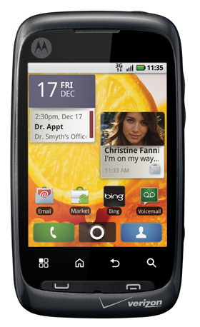Motorola представила три новых смартфона на основе Android