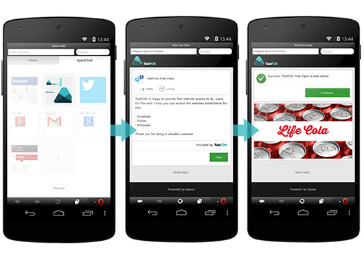 Opera Sponsored Web Pass предоставит бесплатный доступ к мобильному Интернету Opera Sponsored Web Pass предоставит бесплатный доступ к мобильному Интернету