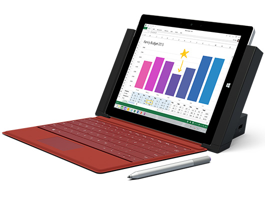 Surface 3 получил 10,8-дюймовый экран, процессор Atom и Windows 8.1