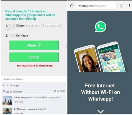 Мошенники в WhatsApp раздают «бесплатный» Интернет