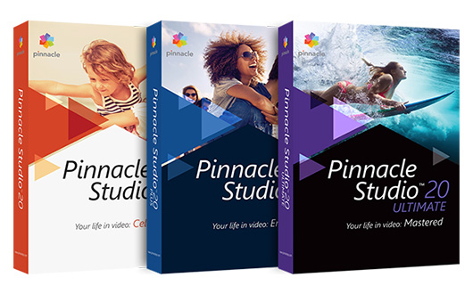 Представлены три новые версии Pinnacle Studio 20 — Standard, Plus и Ultimate