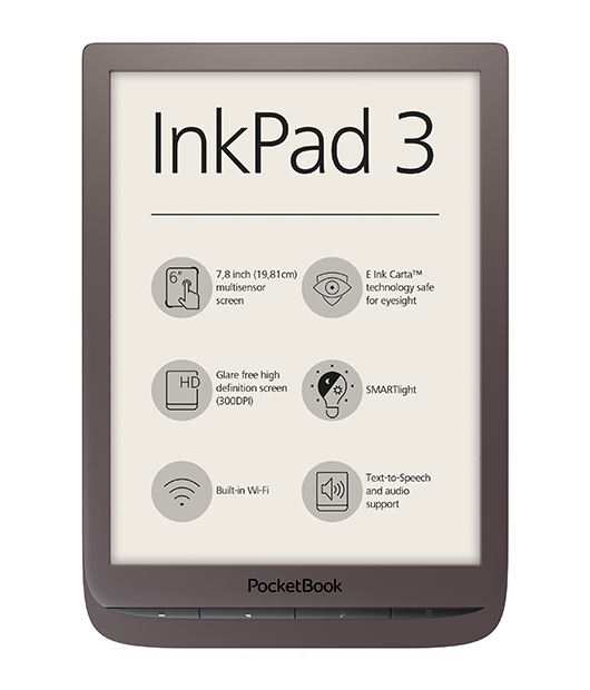 PocketBook InkPad 3 — новый ридер с диагональю 7,8 дюймов