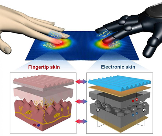 Электронная кожа ощущает температуру и давление одновременно