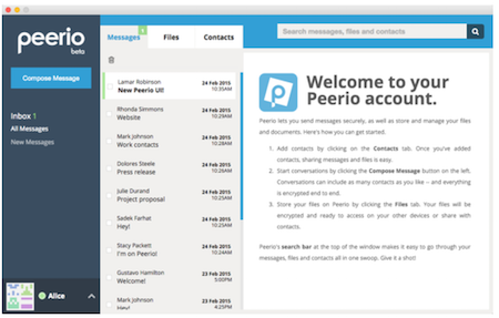 Peerio передает шифрование в руки пользователя