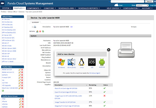 Panda Cloud Systems Management получила поддержку Linux