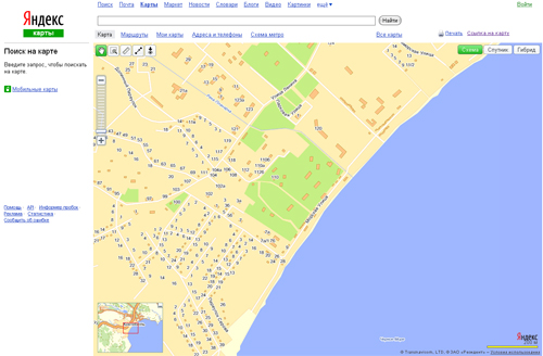 На «Яндекс.Картах» имеются уже все областные центры Украины
