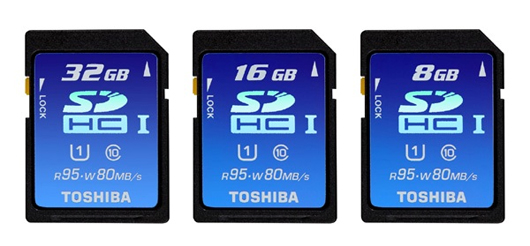 Toshiba представила самые быстрые карты SDHC