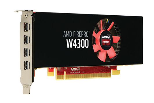 AMD выпустила низкопрофильную графическую карту FirePro W4300