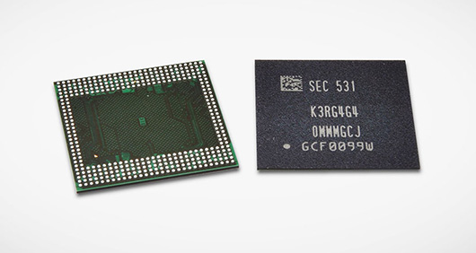Samsung начала выпуск 20 нм чипов мобильной памяти LPDDR4 емкостью 12 Гб
