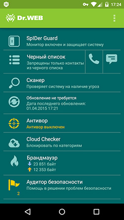 Количество загрузок Dr.Web для Android достигло 100 млн Количество загрузок Dr.Web для Android достигло 100 млн