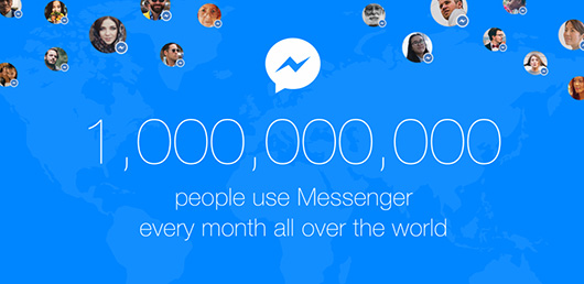 Ежемесячная аудитория Facebook Messenger достигла 1 млрд человек Ежемесячная аудитория Facebook Messenger достигла 1 млрд человек