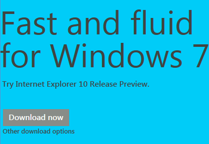Доступен Internet Explorer 10 Release Preview для Windows 7