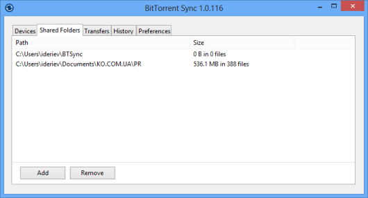 Представлена первая публичная версия BitTorrent Sync – программы для p2p-синхронизации файлов