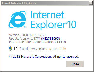 Выпущен Internet Explorer 10 для Windows 7