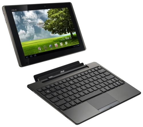 ASUS объявила о начале поставок планшета с подключаемой клавиатурой