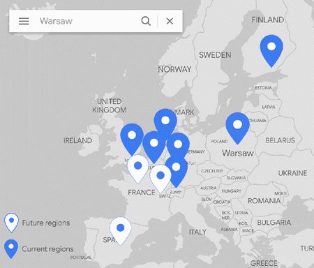 Новый регион Google Cloud в Варшаве официально открыт