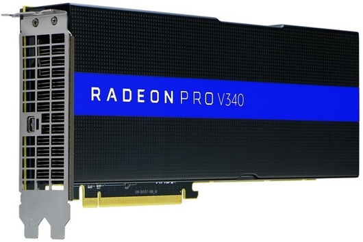Видеокарта AMD Radeon Pro V340 создана для виртуализации ЦОД