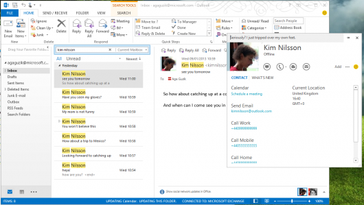 Skype получил интеграцию с Outlook