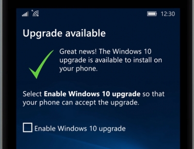 Стартовал процесс обновления с на WP 8.1 до Windows 10 Mobile