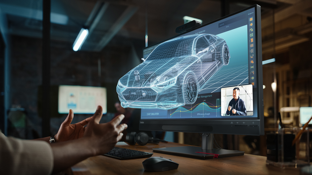 Lenovo анонсувала 3D-монітор ThinkVision 27, що не потребує окулярів