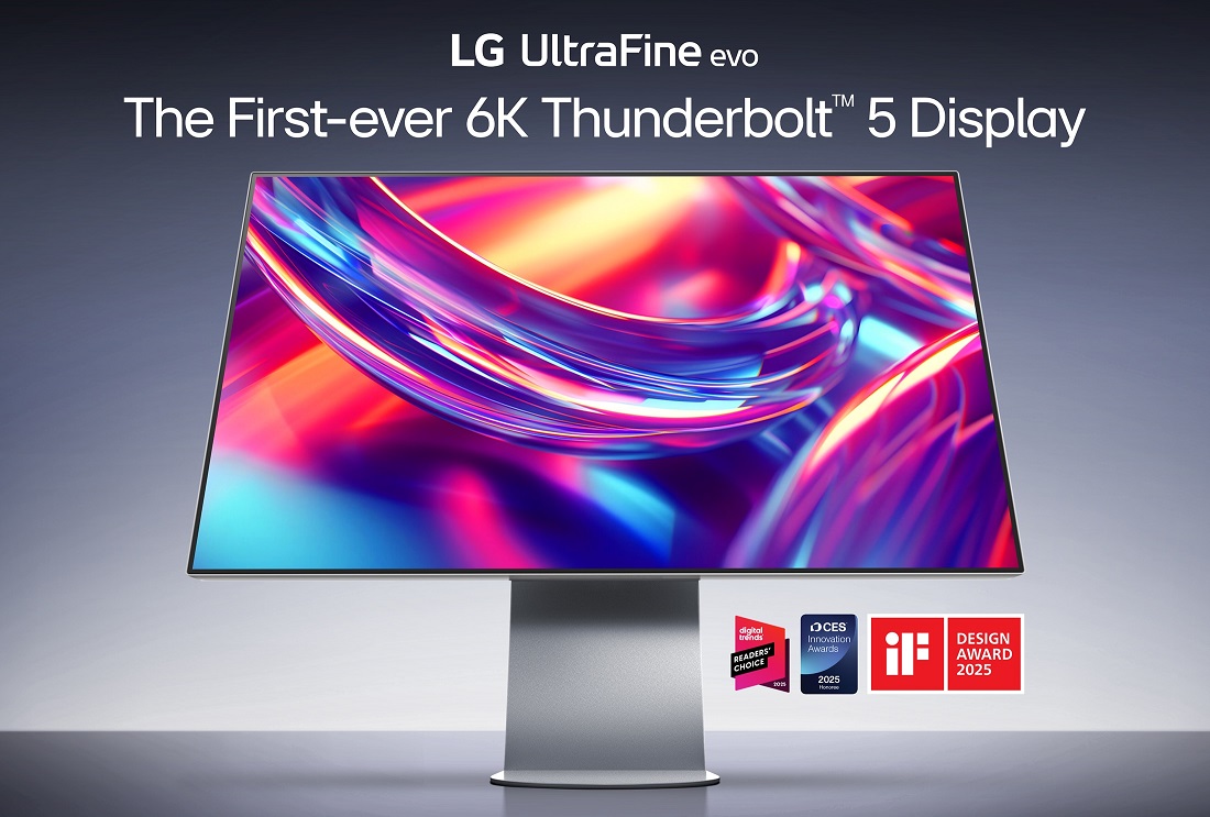 LG представляє перший у світі 6К-монітор з інтерфейсом Thunderbolt 5 LG представляє перший у світі 6К-монітор з інтерфейсом Thunderbolt 5