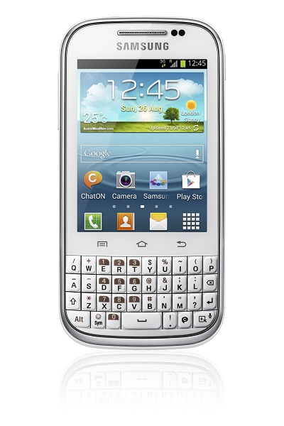 Cмартфон Samsung GALAXY Chat сочетает сенсорный экран и QUERTY-клавиатуру