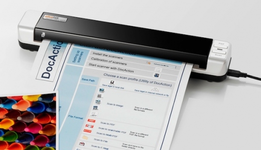 Портативный сканер Plustek MobileOffice S410 вводит до 6 страниц в минуту