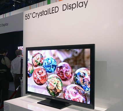 Sony разработала дисплей нового типа Crystal LED 