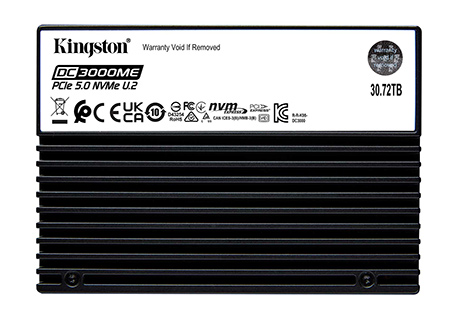 Kingston представляє PCIe 5.0 SSD на 30,72 ТБ для дата-центрів нового покоління