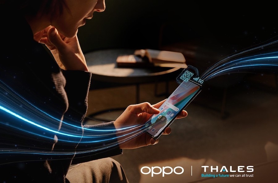 Oppo в сотрудничестве с Thales предложит первую в мире 5G SA-совместимую eSIM