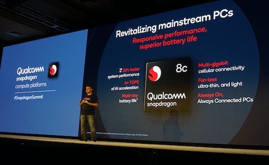 Qualcomm представила чипы для ноутбуков под Windows - Snapdragon 7c и 8c