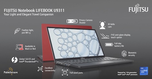 Fujitsu Lifebook U стали тоньше, легче и функциональнее