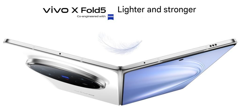 Vivo представила X Fold 5 - найлегший складаний смартфон
